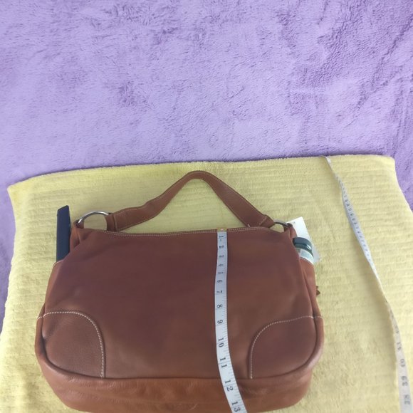 ROOTS Carly Tote Genuine Vegetable tanned 100% Natural Leather Shoulder bag new! - Picture 9 of 16